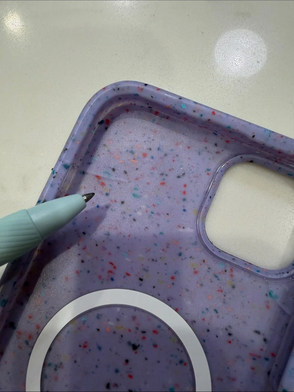 Lavender Sprinkles Silicone MagSafe for iPhone 14 Plus Case